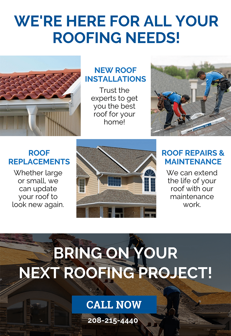 we're here for all your roofing needs