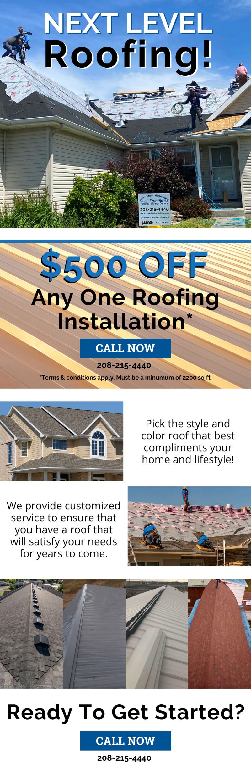 Next Level Roofing Infographic
